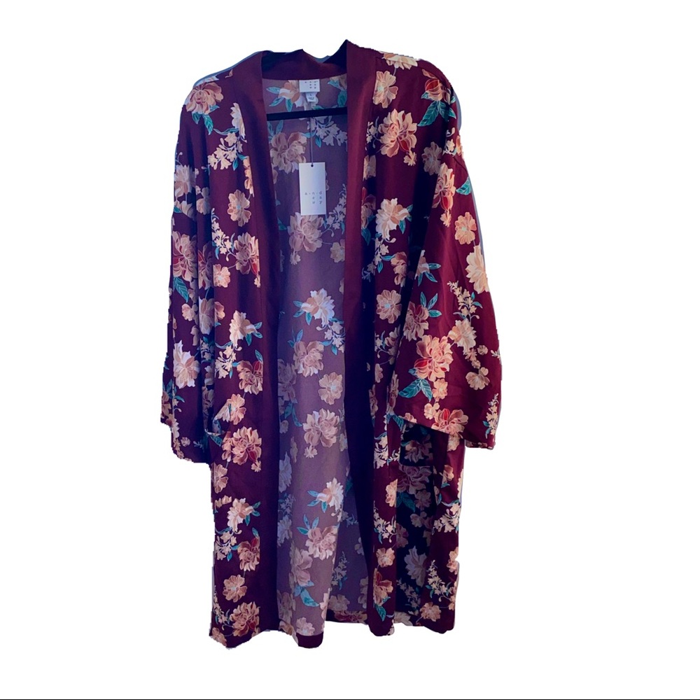Red Floral Kimono